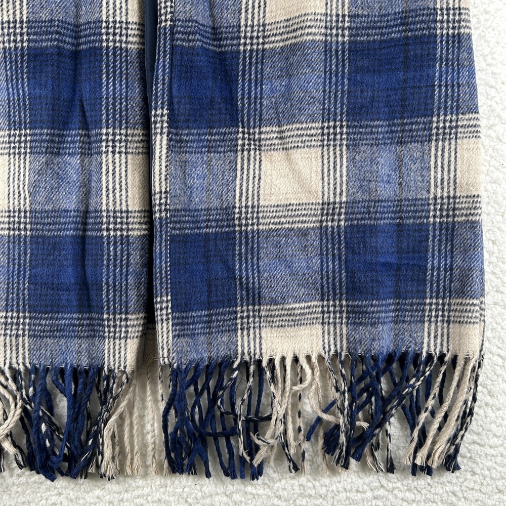 Z Supply Coat Womens Small Ynez Fringe Plaid Long Lined Open Collared Coatigan - Picture 4 of 13